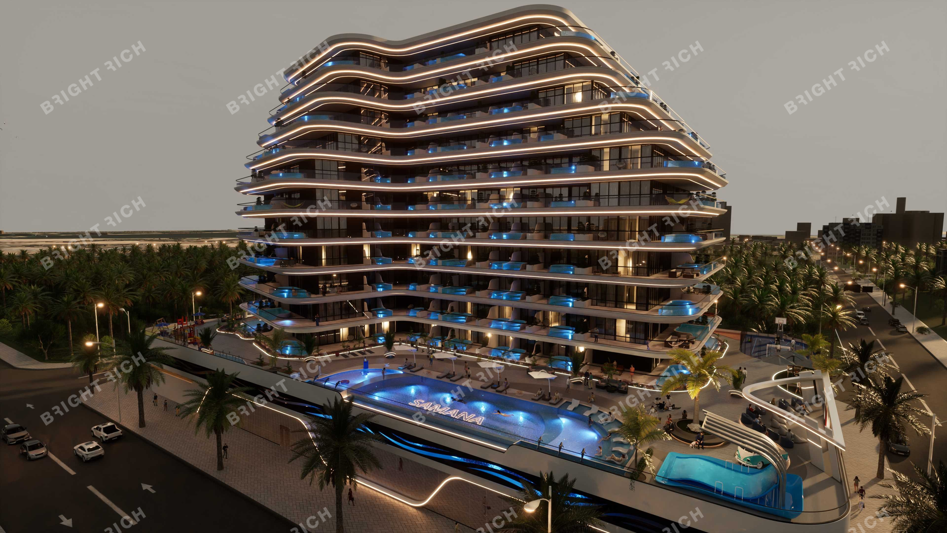 Samana Portofino, апарт-комплекс в Дубае - 53
