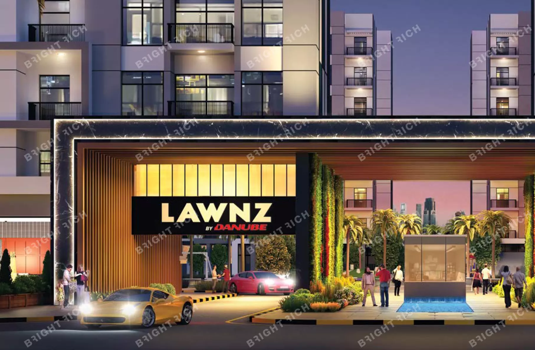 Lawnz, apart complex in Dubai - 4