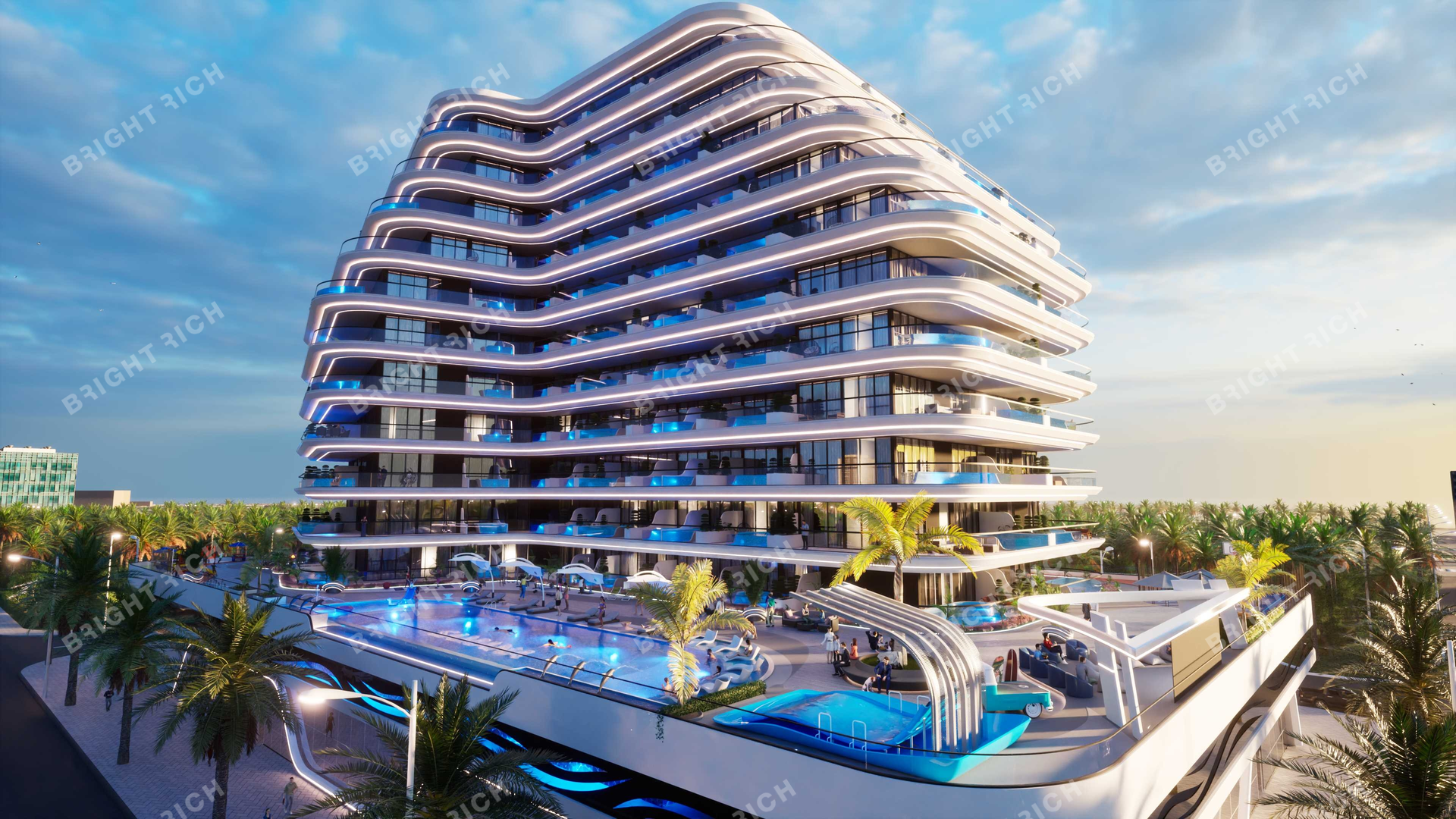 Samana Portofino, apart complex in Dubai - 1