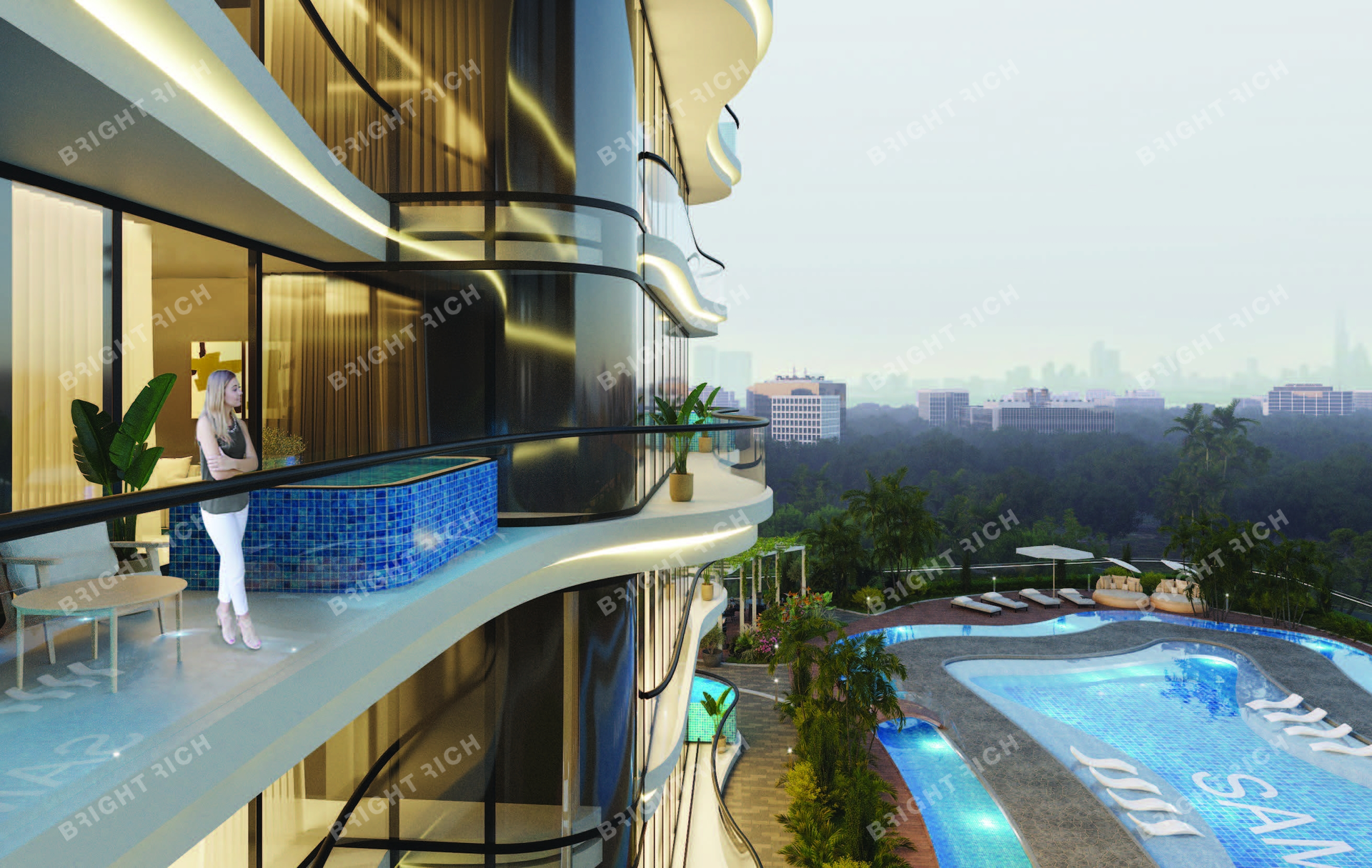 Samana Barari Views, апарт-комплекс в Дубае - 0