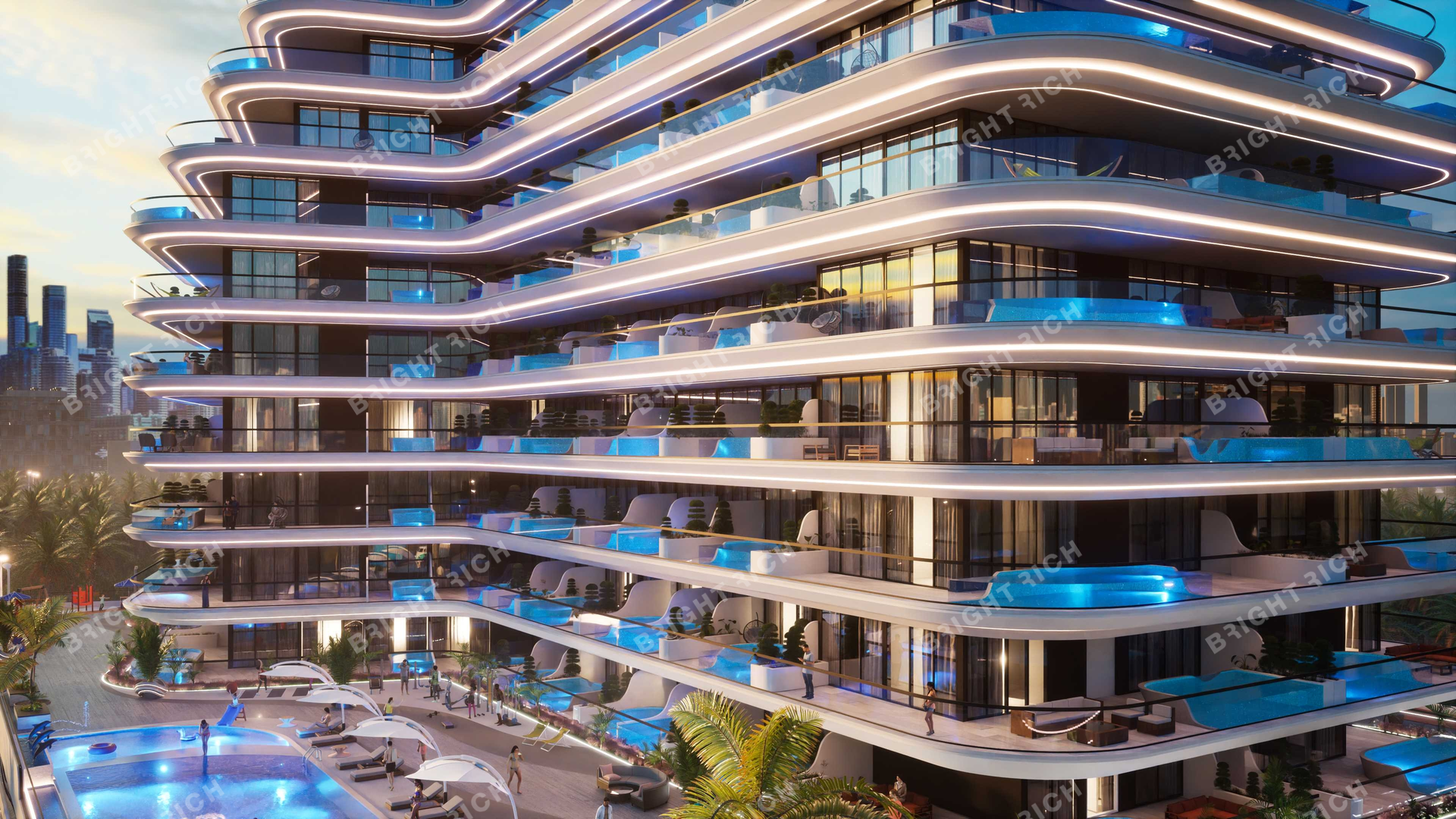 Samana Portofino, apart complex in Dubai - 41