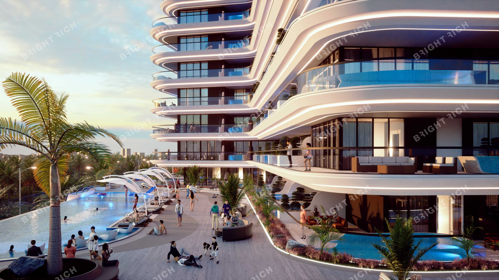 Samana Portofino, apart complex in Dubai - 40