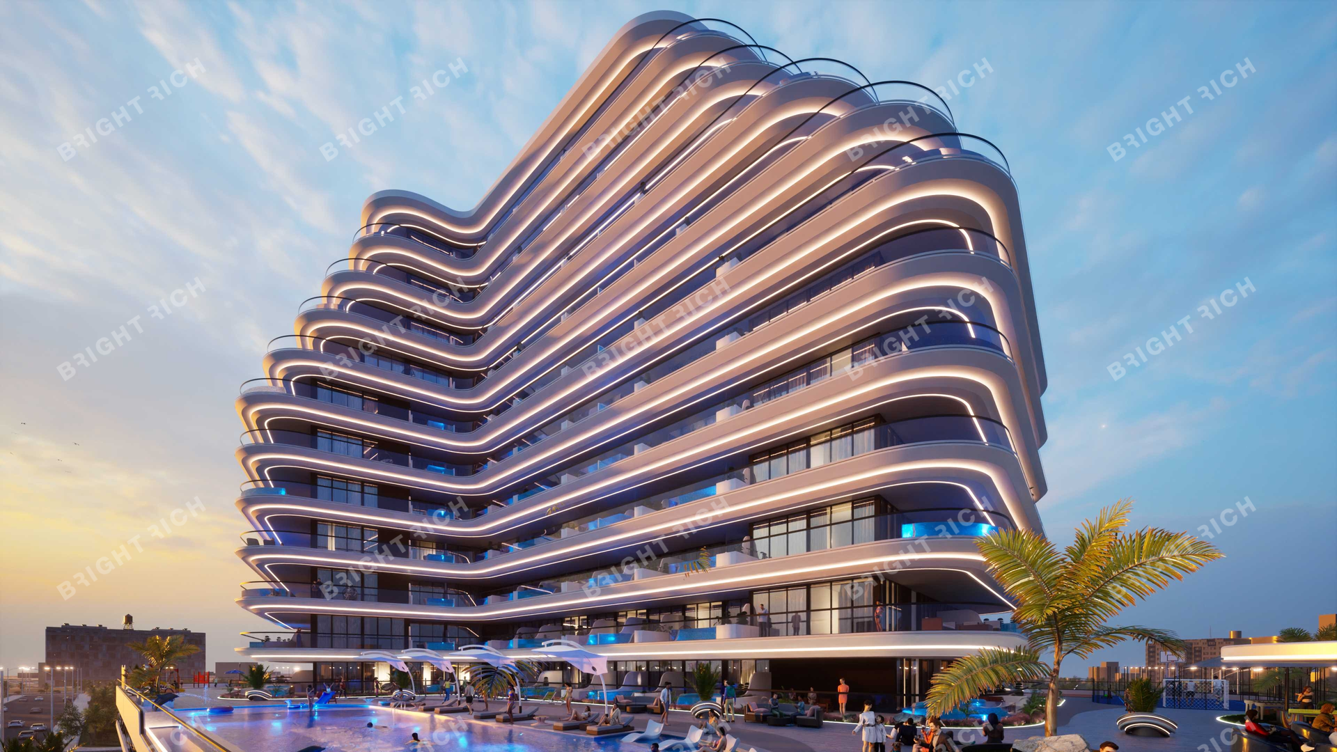 Samana Portofino, apart complex in Dubai - 11